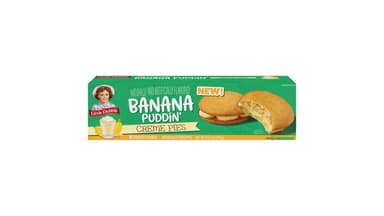 Little Debbie Banana Puddin' Creme Pies Snack Cakes Sandwich Cookies