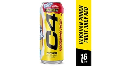 C4 Performance Energy Hawaiian Punch Fruit Juicy Red Zero Sugar Energy Drink