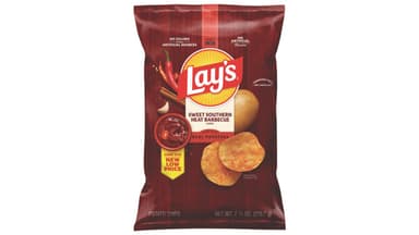 Lay's Barbecue Flavored Sweet Southern Heat Potato Chips