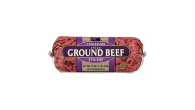 American Foods Group Frozen Ground Beef Chub 73% Lean
