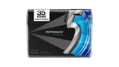 5 Gum Sugar Free Peppermint Cobalt Chewing Gum
