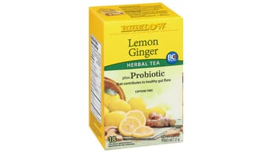 Bigelow Caffeine-Free Probiotic Lemon Ginger Herbal Tea