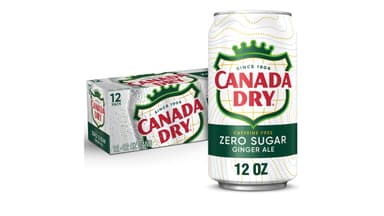 Canada Dry Zero Sugar Caffeine Free Ginger Ale Soda