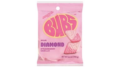 Bubs Sour Strawberry Vanilla Diamonds