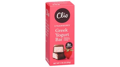 Clio Snacks Strawberry Greek Yogurt Bar