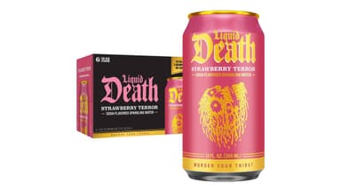 Liquid Death Strawberry Terror Sparkling Water - /