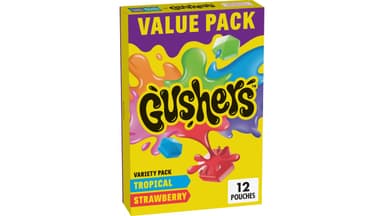 Gushers Strawberry and Tropical Fruit Flavored Snacks Variety
