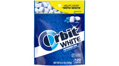 Orbit Sugar Free White Peppermint Chewing Gum Bag Value