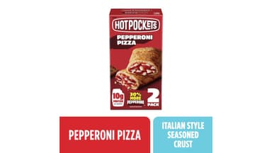 Hot Pockets Mozzarella Cheese Premium Garlic Buttery Crust Pepperoni Pizza Sandwiches