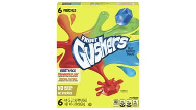 Gushers Strawberry Splash and Tropical Flavored Fruit Gummies Variety