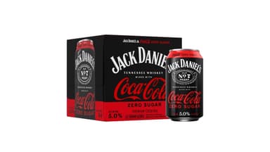 Jack Daniel's x Coca-Cola Zero Sugar Whiskey Cocktail RTD
