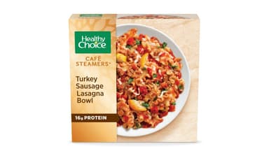 Healthy Choice Cafe Steamers Turkey Sausage Lasagna Bowl