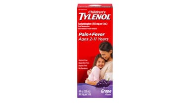 Tylenol Children's Grape Liquid Oral Suspension Medicine