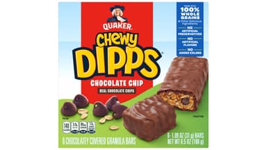 Chewy Granola Bars Dipps Covered Chocolate Chip Granola Bars