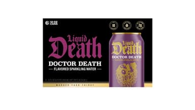 Liquid Death Doctor Death Sparkling Water