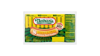 Nathan's Famous Bun-Length Skinless Beef Franks