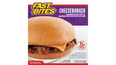 Fast Bites Flamebroiled Beef Cheeseburger