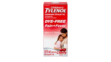 Tylenol Children's Cherry Dye-Free Pain Plus Fever Relief Oral Suspension