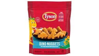 Tyson Fully Cooked Breaded Shaped Chicken Patties Dino Nuggets