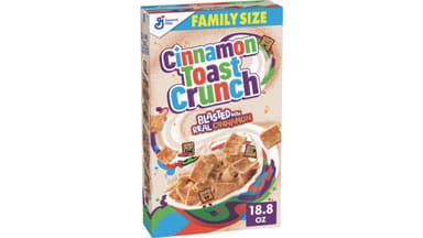 Cinnamon Toast Crunch Crispy Cinnamon Breakfast Cereal Family Size
