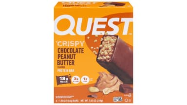 Quest Nutrition Gluten Free Hero Crispy Chocolate Peanut Butter Flavor Protein Bars