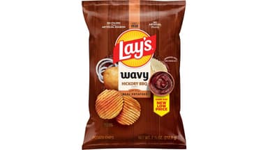 Lay's Wavy Hickory BBQ Flavored Potato Chips