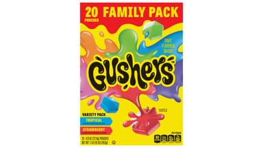 Gushers Tropical and Strawberry Fruit Flavored Snacks Family