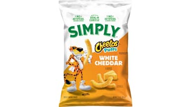 Cheetos Simply White Cheddar Cheese Flavored Puffs Snacks