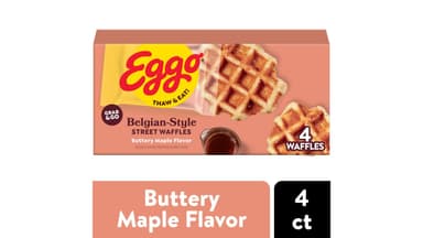 Eggo Frozen Buttery Maple Flavor Belgian-Style Street Waffles