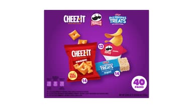 Rice Krispies Treats, Cheez-It, Pringles