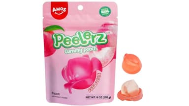 Amos Peelerz Peach Gummy Candy