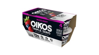 Oikos Triple Zero Mixed Berry Nonfat Greek Yogurt