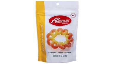 Albanese World's Best Gluten Free Fat Free Peach Gummi Rings