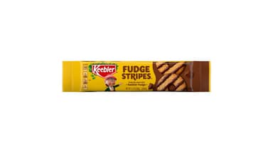 Keebler Fudge Stripes Original Shortbread Cookies Coated in Keebler Fudge