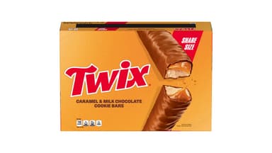 Twix Caramel Chocolate Cookie Bars Share Size