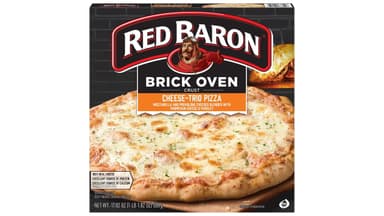 Red Baron Frozen Brick Oven Crust Cheese Trio Round Pizza