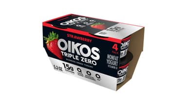 Oikos Strawberry Triple Zero Greek Yogurt Cups