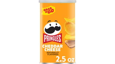 Pringles Cheddar Cheese Potato Crisp Chips Canister