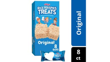 Rice Krispies Treats Original Crispy Marshmallow Squares Snack Bars Classic Size