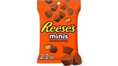 Reese's Unwrapped Milk Chocolate Minis Peanut Butter Cup Candies