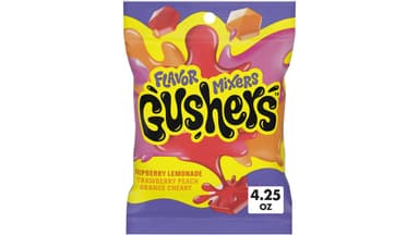 Fruit Gushers Strawberry Peach, Orange Cherry, Raspberry Lemonade Fruit Flavored Snacks