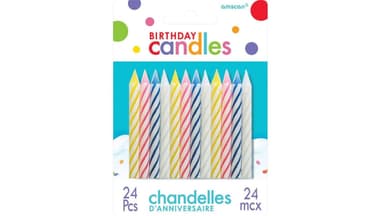 Candy Stripe Assorted Birthday Candles
