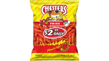 Cheetos Flamin Hot Flavored Corn Fries Snacks