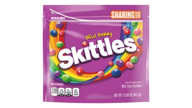 Skittles Chewy Wild Berry Candy Bag Sharing Size
