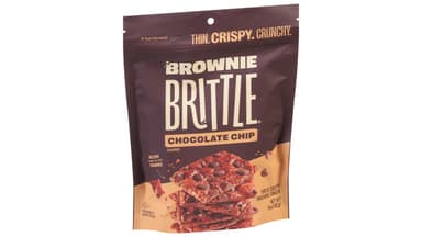 Brownie Brittle Chocolate Chip Flavored Thin Crispy Crunchy Brownie Snack