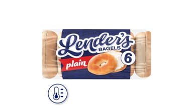 Lenders Original Pre-Sliced Plain Bagels