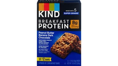 Kind Gluten Free Peanut Butter Banana Dark Chocolate Breakfast Protein Bars