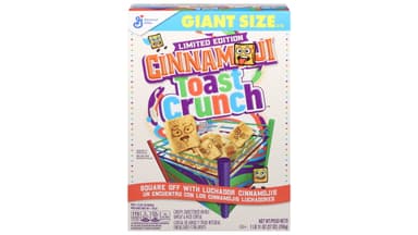 Cinnamon Toast Crunch Limited Edition Luchador Cinnamojis Cereal Giant Size