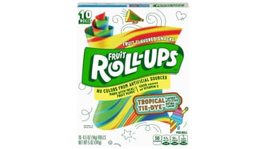 Fruit Roll-Ups Gluten Free Tropical Tie-Die Fruit Flavored Snacks