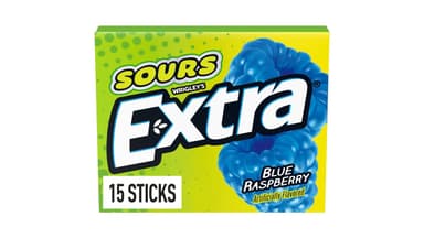 Extra Sour Blue Raspberry Chewing Sticks